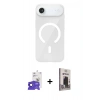 MARSİLYAN™- iPhone 17 Air Kılıf Pusula Form Özel Seri - Siyah Bilvis Hayalet Cam Ekran Koruyucu + Bilvis Titan Kamera Lens - SH