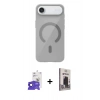 MARSİLYAN™- iPhone 17 Air Kılıf Pusula Form Özel Seri - Siyah Bilvis Hayalet Cam Ekran Koruyucu + Bilvis Titan Kamera Lens - SH