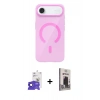 MARSİLYAN™- iPhone 17 Air Kılıf Pusula Form Özel Seri - Siyah Bilvis Hayalet Cam Ekran Koruyucu + Bilvis Titan Kamera Lens - SH