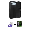 MARSİLYAN™- iPhone 17 Air Kılıf Siluet Işık Serisi - Siyah 360 Mat Full Body Arka Koruyucu + Bilvis Titan Kamera Lens - LT