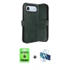 MARSİLYAN™- iPhone 17 Air Kılıf Siluet Işık Serisi - Siyah 3D Antistatik Cam Ekran Koruyucu + Raze Metal Kamera Lens - MI