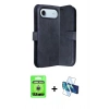 MARSİLYAN™- iPhone 17 Air Kılıf Siluet Işık Serisi - Siyah 3D Antistatik Cam Ekran Koruyucu + Raze Metal Kamera Lens - GS