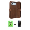 MARSİLYAN™- iPhone 17 Air Kılıf Siluet Işık Serisi - Siyah 3D Antistatik Hayalet Cam Ekran Koruyucu + Raze Metal Kamera Lens - GS