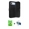 MARSİLYAN™- iPhone 17 Air Kılıf Siluet Işık Serisi - Siyah 3D Antistatik Seramik Nano Ekran Koruyucu + Raze Metal Kamera Lens - GS