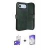 MARSİLYAN™- iPhone 17 Air Kılıf Siluet Işık Serisi - Siyah Bilvis 5in1 3D Magic Cam Ekran Koruyucu + Bilvis Titan Kamera Lens - GS