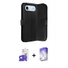 MARSİLYAN™- iPhone 17 Air Kılıf Siluet Işık Serisi - Siyah Bilvis 5in1 3D Magic Cam Ekran Koruyucu + Bilvis Titan Kamera Lens - GS