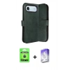 MARSİLYAN™- iPhone 17 Air Kılıf Siluet Işık Serisi - Siyah Bilvis 5in1 3D Magic Cam Ekran Koruyucu + Raze Metal Kamera Lens - MI