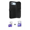 MARSİLYAN™- iPhone 17 Air Kılıf Siluet Işık Serisi - Siyah Bilvis 5in1 5D Magic Hayalet Cam Ekran Koruyucu + Bilvis Titan Kamera Lens - LT