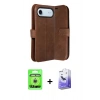 MARSİLYAN™- iPhone 17 Air Kılıf Siluet Işık Serisi - Siyah Bilvis 5in1 5D Magic Hayalet Cam Ekran Koruyucu + Raze Metal Kamera Lens - GS