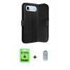 MARSİLYAN™- iPhone 17 Air Kılıf Siluet Işık Serisi - Siyah Joko Magic 5D Cam + Raze Metal Kamera Lens - GD