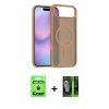 MARSİLYAN™- iPhone 17 Air Kılıf Siluet Minimal Prime - Şeffaf 360 Full Body Arka Koruyucu + Raze Metal Kamera Lens - GD