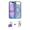 MARSİLYAN™- iPhone 17 Air Kılıf Siluet Minimal Prime - Şeffaf Pasifik Cam Ekran Koruyucu + Bilvis Titan Kamera Lens - GD