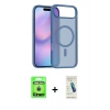 MARSİLYAN™- iPhone 17 Air Kılıf Siluet Minimal Prime - Şeffaf Pasifik Cam Ekran Koruyucu + Raze Metal Kamera Lens - GD