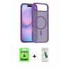 MARSİLYAN™- iPhone 17 Air Kılıf Siluet Minimal Prime - Şeffaf Pasifik Cam Ekran Koruyucu + Raze Metal Kamera Lens - GD