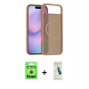 MARSİLYAN™- iPhone 17 Air Kılıf Siluet Minimal Prime - Şeffaf Pasifik Cam Ekran Koruyucu + Raze Metal Kamera Lens - GD