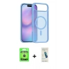 MARSİLYAN™- iPhone 17 Air Kılıf Siluet Minimal Prime - Şeffaf Pasifik Cam Ekran Koruyucu + Raze Metal Kamera Lens - GD