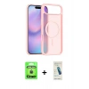 MARSİLYAN™- iPhone 17 Air Kılıf Siluet Minimal Prime - Şeffaf Pasifik Cam Ekran Koruyucu + Raze Metal Kamera Lens - GD