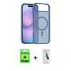MARSİLYAN™- iPhone 17 Air Kılıf Siluet Minimal Prime - Şeffaf Pasifik Cam Ekran Koruyucu + Raze Metal Kamera Lens - MI