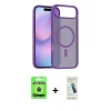 MARSİLYAN™- iPhone 17 Air Kılıf Siluet Minimal Prime - Şeffaf Pasifik Cam Ekran Koruyucu + Raze Metal Kamera Lens - MI