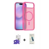 MARSİLYAN™- iPhone 17 Air Kılıf Siluet Minimal Prime - Şeffaf Pasifik Cam Ekran Koruyucu + Siyah Bilvis Titan Kamera Lens