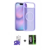 MARSİLYAN™- iPhone 17 Air Kılıf Siluet Minimal Prime - Siyah 360 Mat Full Body Arka Koruyucu + Bilvis Titan Kamera Lens - GS