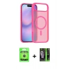 MARSİLYAN™- iPhone 17 Air Kılıf Siluet Minimal Prime - Siyah 360 Mat Full Body Arka Koruyucu + Raze Metal Kamera Lens - GS