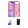 MARSİLYAN™- iPhone 17 Air Kılıf Siluet Minimal Prime - Siyah 3D Antistatik Hayalet Cam Ekran Koruyucu + Bilvis Titan Kamera Lens - GD