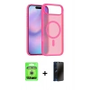MARSİLYAN™- iPhone 17 Air Kılıf Siluet Minimal Prime - Siyah 3D Antistatik Hayalet Cam Ekran Koruyucu + Raze Metal Kamera Lens - GS