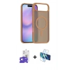 MARSİLYAN™- iPhone 17 Air Kılıf Siluet Minimal Prime - Siyah 3D Antistatik Seramik Nano Ekran Koruyucu + Bilvis Titan Kamera Lens - GS