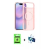 MARSİLYAN™- iPhone 17 Air Kılıf Siluet Minimal Prime - Siyah 3D Antistatik Seramik Nano Ekran Koruyucu + Raze Metal Kamera Lens - GS