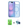 MARSİLYAN™- iPhone 17 Air Kılıf Siluet Minimal Prime - Siyah 3D Antistatik Seramik Nano Ekran Koruyucu + Gold Raze Metal Kamera Lens