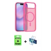 MARSİLYAN™- iPhone 17 Air Kılıf Siluet Minimal Prime - Siyah 3D Antistatik Seramik Nano Ekran Koruyucu + Raze Metal Kamera Lens - MI