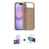 MARSİLYAN™- iPhone 17 Air Kılıf Siluet Minimal Prime - Siyah 3D Antistatik Seramik Nano Ekran Koruyucu + Bilvis Titan Kamera Lens - SH