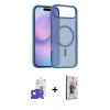 MARSİLYAN™- iPhone 17 Air Kılıf Siluet Minimal Prime - Siyah Bilvis 3D Cam Ekran Koruyucu + Bilvis Titan Kamera Lens - GS