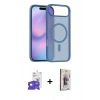 MARSİLYAN™- iPhone 17 Air Kılıf Siluet Minimal Prime - Siyah Bilvis 3D Cam Ekran Koruyucu + Bilvis Titan Kamera Lens - GD