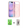 MARSİLYAN™- iPhone 17 Air Kılıf Siluet Minimal Prime - Siyah Bilvis 3D Cam Ekran Koruyucu + Raze Metal Kamera Lens - MI