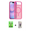 MARSİLYAN™- iPhone 17 Air Kılıf Siluet Minimal Prime - Siyah Bilvis 3D Cam Ekran Koruyucu + Raze Metal Kamera Lens - MI