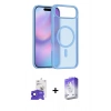 MARSİLYAN™- iPhone 17 Air Kılıf Siluet Minimal Prime - Siyah Bilvis 5in1 3D Magic Cam Ekran Koruyucu + Bilvis Titan Kamera Lens - SH