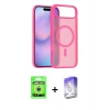MARSİLYAN™- iPhone 17 Air Kılıf Siluet Minimal Prime - Siyah Bilvis 5in1 3D Magic Cam Ekran Koruyucu + Raze Metal Kamera Lens - GS