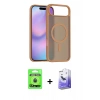 MARSİLYAN™- iPhone 17 Air Kılıf Siluet Minimal Prime - Siyah Bilvis 5in1 5D Magic Hayalet Cam Ekran Koruyucu + Raze Metal Kamera Lens - MI