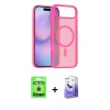 MARSİLYAN™- iPhone 17 Air Kılıf Siluet Minimal Prime - Siyah Bilvis 5in1 5D Magic Hayalet Cam Ekran Koruyucu + Raze Metal Kamera Lens - GD