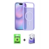 MARSİLYAN™- iPhone 17 Air Kılıf Siluet Minimal Prime - Siyah Bilvis 5in1 5D Magic Hayalet Cam Ekran Koruyucu + Raze Metal Kamera Lens - GD