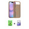 MARSİLYAN™- iPhone 17 Air Kılıf Siluet Minimal Prime - Siyah Bilvis 5in1 5D Magic Hayalet Cam Ekran Koruyucu + Raze Metal Kamera Lens - SH