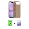 MARSİLYAN™- iPhone 17 Air Kılıf Siluet Minimal Prime - Siyah Bilvis 5in1 5D Magic Hayalet Cam Ekran Koruyucu + Raze Metal Kamera Lens - GD