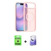 MARSİLYAN™- iPhone 17 Air Kılıf Siluet Minimal Prime - Siyah Bilvis 5in1 5D Magic Hayalet Cam Ekran Koruyucu + Raze Metal Kamera Lens - GD