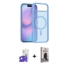 MARSİLYAN™- iPhone 17 Air Kılıf Siluet Minimal Prime - Siyah Bilvis Hayalet Cam Ekran Koruyucu + Bilvis Titan Kamera Lens - GD
