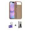 MARSİLYAN™- iPhone 17 Air Kılıf Siluet Minimal Prime - Siyah Bilvis Hayalet Cam Ekran Koruyucu + Bilvis Titan Kamera Lens - GD