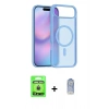 MARSİLYAN™- iPhone 17 Air Kılıf Siluet Minimal Prime - Siyah Joko Magic 5D Cam + Raze Metal Kamera Lens - GD