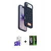 MARSİLYAN™- iPhone 17 Air Kılıf Vadi Klasik Serisi - Siyah 360 Mat Full Body Arka Koruyucu + Bilvis Titan Kamera Lens - SH