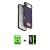 MARSİLYAN™- iPhone 17 Air Kılıf Vadi Klasik Serisi - Siyah 360 Mat Full Body Arka Koruyucu + Raze Metal Kamera Lens - SH
